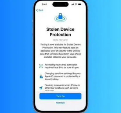 尖草坪苹果授权维修店分享被盗设备保护功能开启方法 