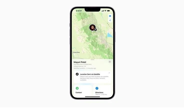 尖草坪苹果14维修分享iPhone14系列中 FindMy功能通过卫星分享位置方法教程 